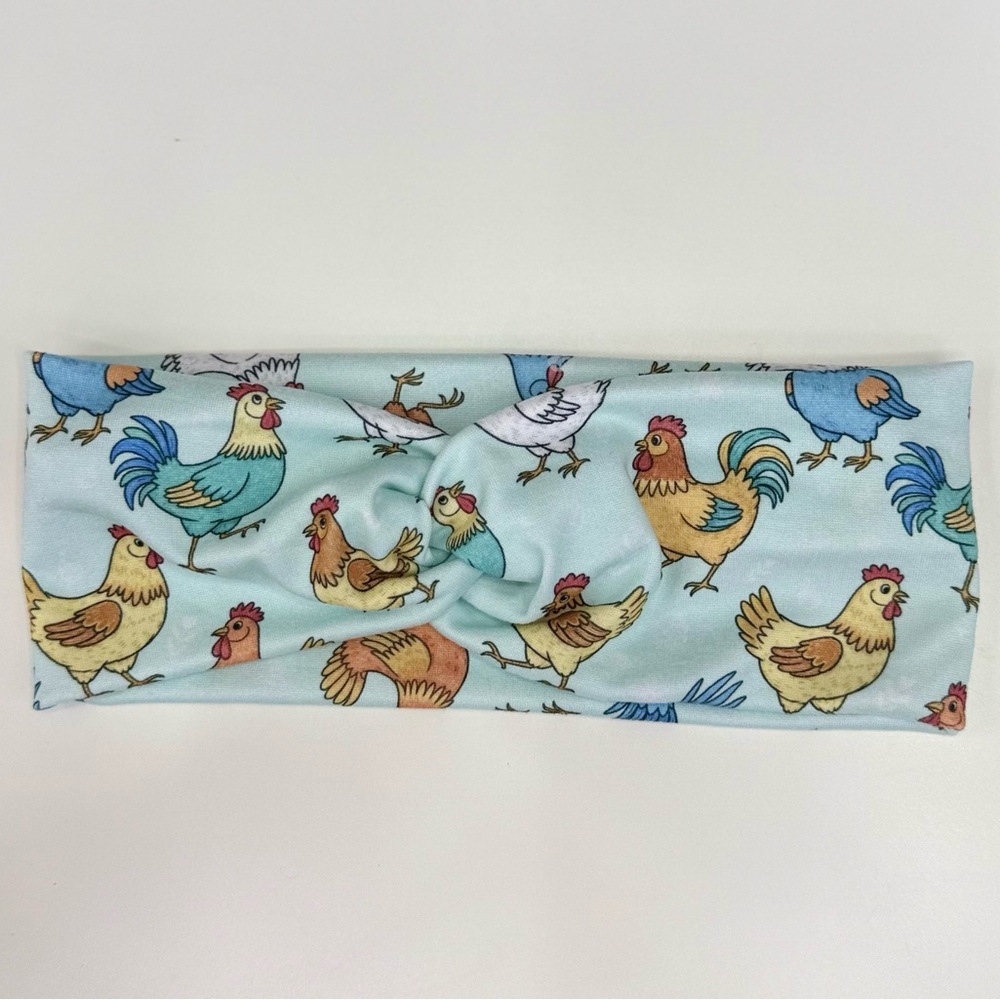 Os handmade  Chicken Print Headband - Multicolor